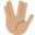 vulcan salute, medium skin tone